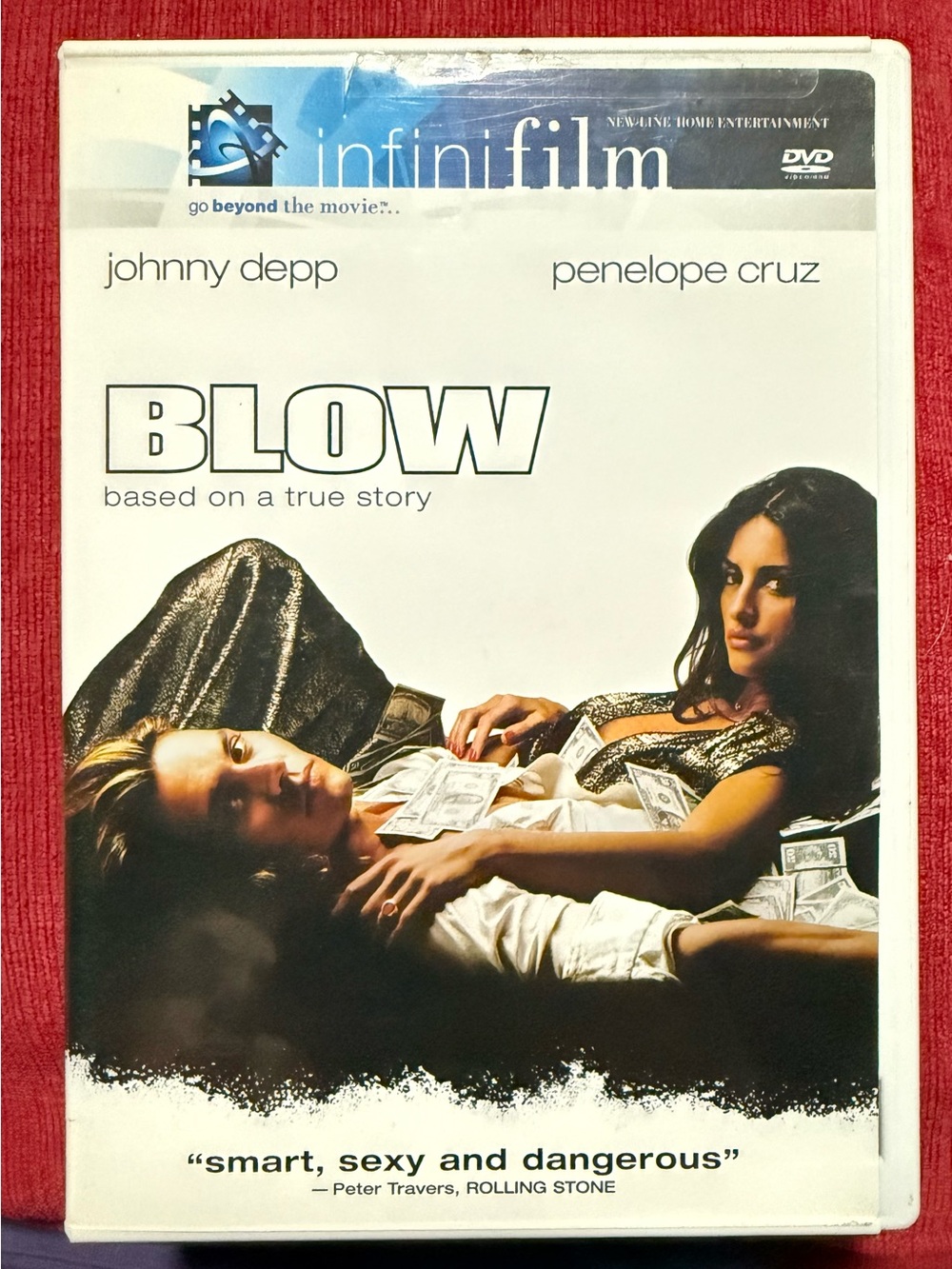 DVD The Movie BLOW with Johnny Depp & Penelope Cruz